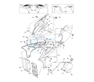 WR F 450 drawing SIDE COVERS