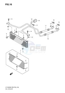 LT-F400 (P28-P33) drawing OIL COOLER