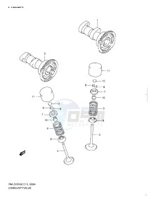 RM-Z 450 drawing CAMSHAFT VALVE L1