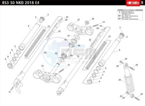 RS3-50-NAKED-E4-ORANGE drawing FRONT FORK