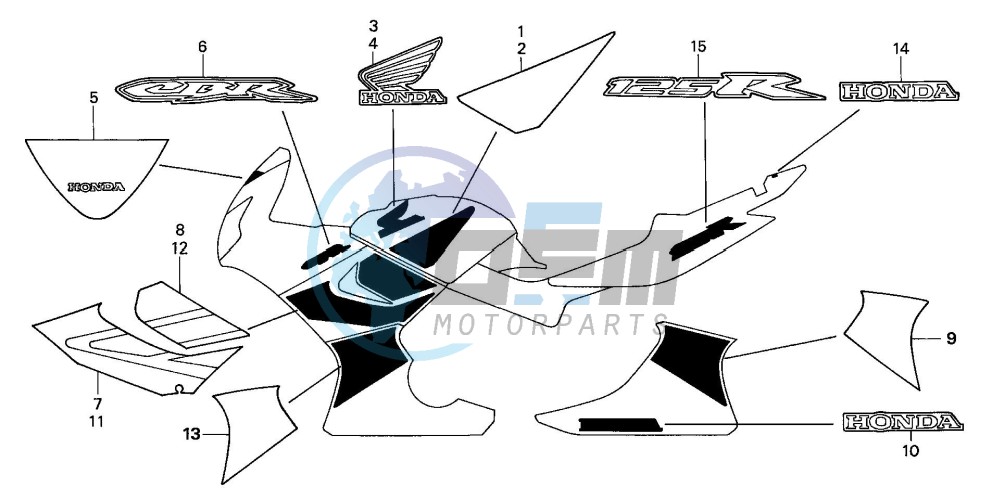 MARK/STRIPE (CBR125R/RW5/RW6)