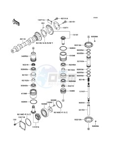 W650 EJ650C6F GB XX (EU ME A(FRICA) drawing Camshaft(s)/Bevel Gear