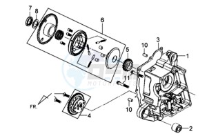 MIO 50 drawing CRANKCASE RIGHT / OILPUMP