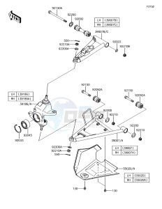 BRUTE FORCE 750 4x4i EPS KVF750GHF EU drawing Front Suspension