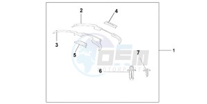 ST1300A9 Korea - (KO / ABS MME) drawing FAIRING DEFLECTOR