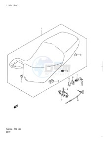 DL 650 V-STROM EU-UK drawing SEAT