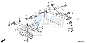 TRX500FM6H Europe Direct - (ED) drawing FRONT ARM