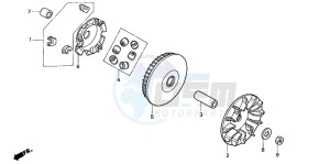 NSS250X FORZA X drawing DRIVE FACE