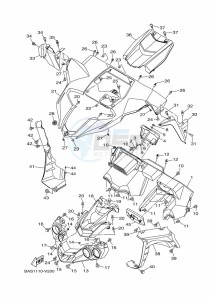 YXZ1000E YXZ1000R (B5J9) drawing FRONT FENDER