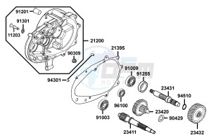 PEOPLE S 50 4T from 05-2009 drawing Transmission