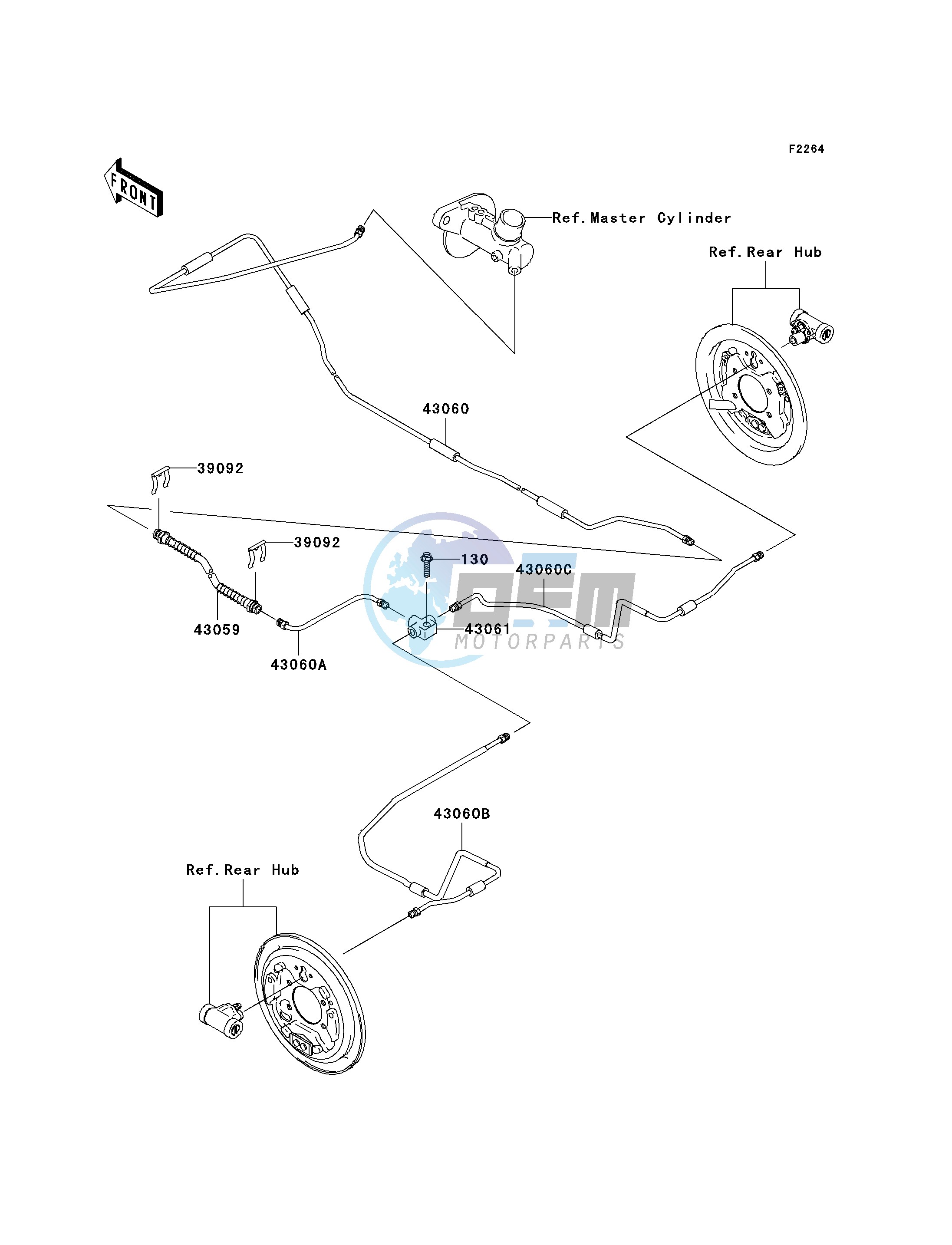 REAR BRAKE PIPING