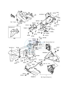 Z800 ZR800AGF FR GB XX (EU ME A(FRICA) drawing Cowling Lowers