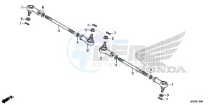 TRX420FA1E TRX420 Europe Direct - (ED) drawing TIE ROD