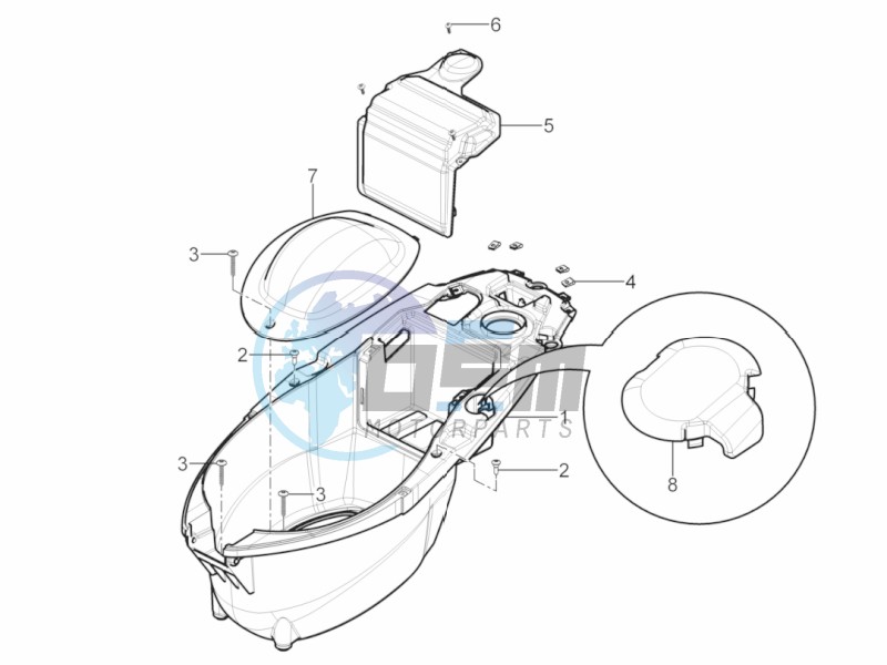 Helmet housing - Undersaddle