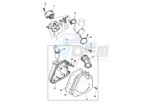 YQ AEROX 50 drawing INTAKE