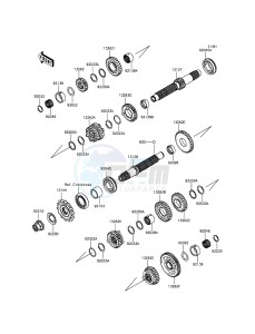 NINJA 300 ABS EX300BGFA XX (EU ME A(FRICA) drawing Transmission