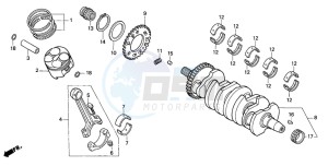 CBR600F drawing CRANKSHAFT/PISTON