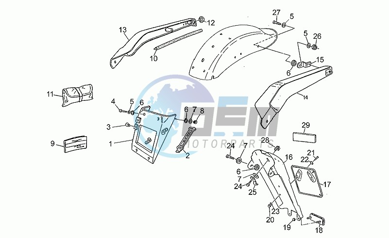 Number plate holder