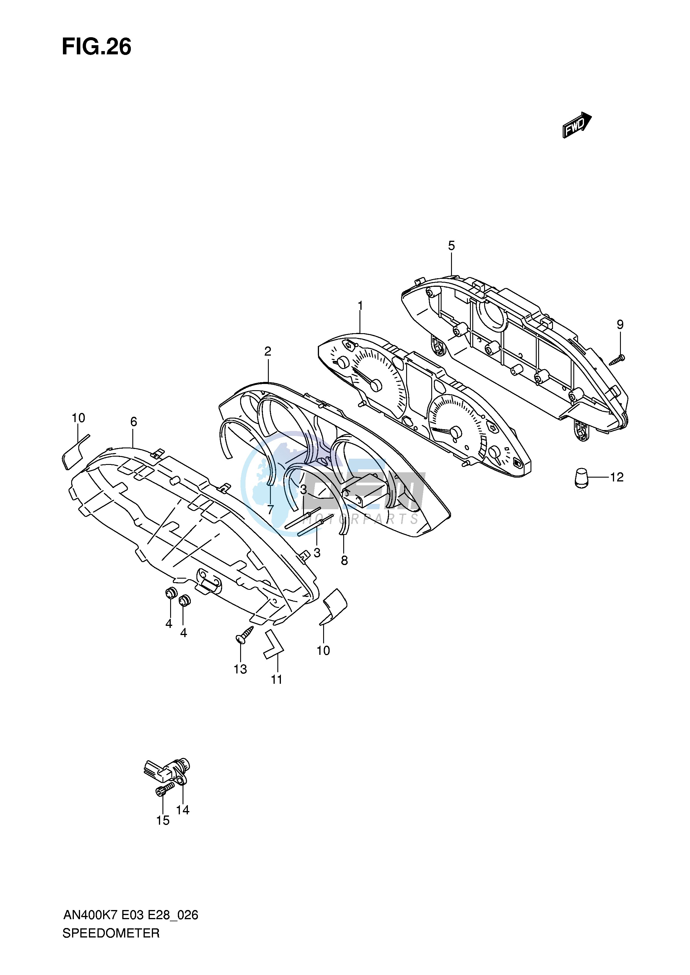 SPEEDOMETER (AN400K7 K8 K9 L0)