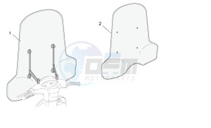 Scarabeo 50 2t (eng. Minarelli) drawing Acc. - Windshields