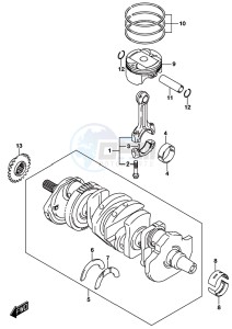 GSX-S750A drawing CRANKSHAFT