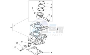 RS4 125 4T drawing Cylinder - Piston