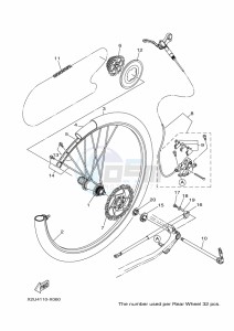 CROSSCORE RC  X2XA PC65CRL drawing REAR WHEEL