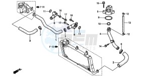 ST1100A drawing WATER PIPE (ST1100T/V/W/AT/AV/AW)