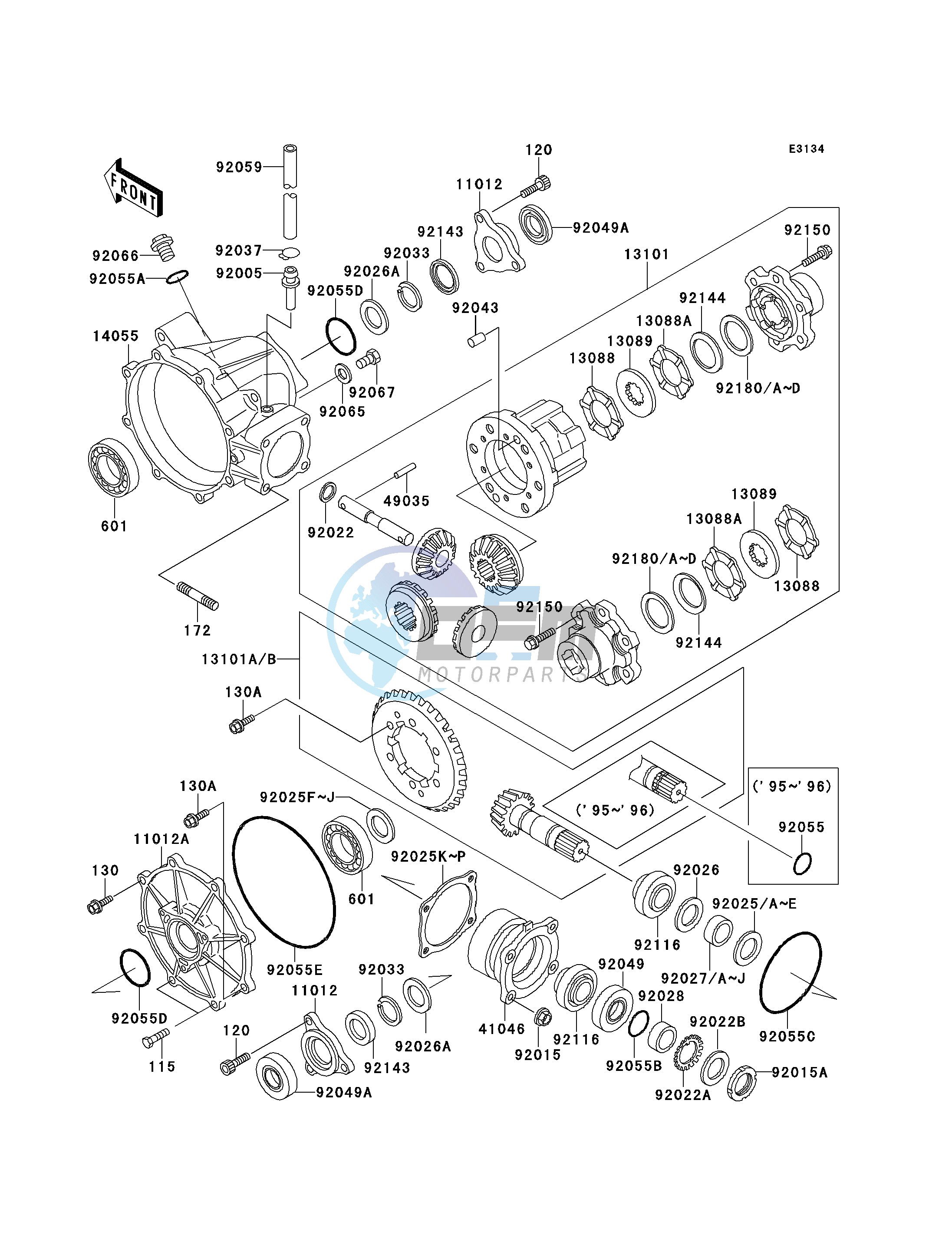 DRIVE SHAFT -- DIFFERENTIAL- -