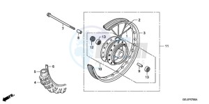 CRF50F9 Australia - (U) drawing FRONT WHEEL