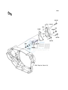 KX450F KX450D8F EU drawing Water Pump