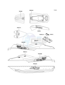 JH 1100 A [1100 ZXI] (A6-A8) [1100 ZXI] drawing DECALS-- JH1100-A6- -