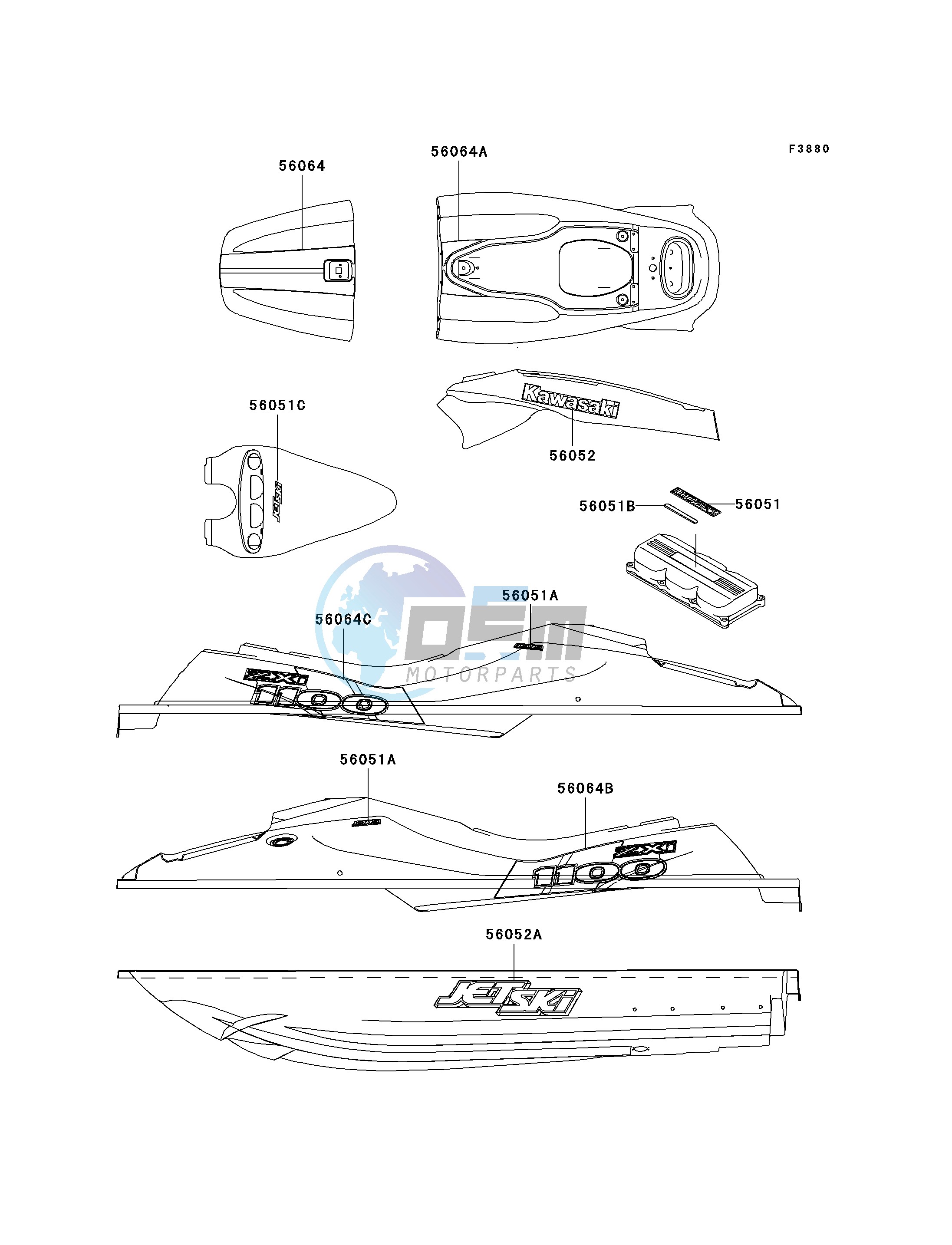 DECALS-- JH1100-A6- -