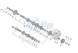 RAPTOR 125 drawing GEAR BOX