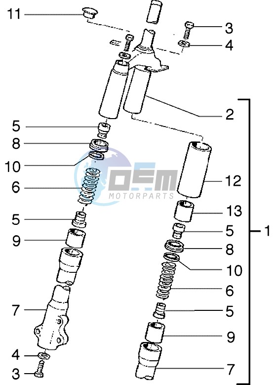 Front-wheel suspension