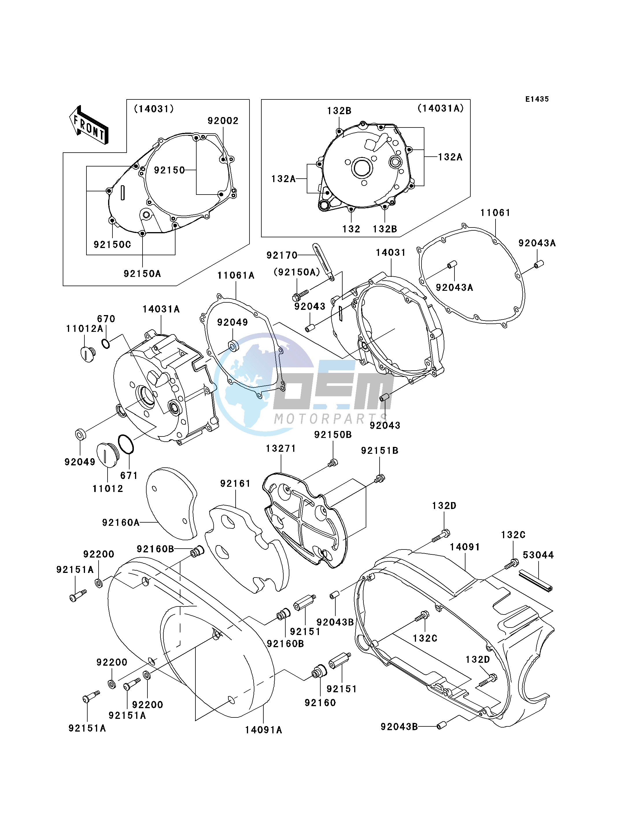 LEFT ENGINE COVER-- S- -