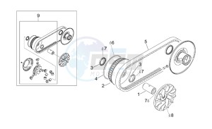 Leonardo 125-150 drawing Primary transmission II