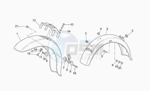 California 1100 Jackal Jackal drawing Front/rear mudguard