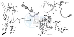 TRX680FA9 Australia - (U) drawing HANDLE PIPE