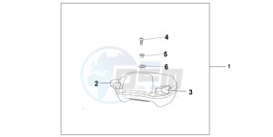 ST1300A drawing PILLION ARM REST SET