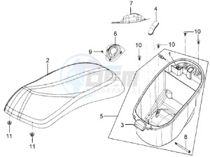 MIO 50 25KMH drawing BUDDYSEAT - HELMET BOX - CARRIER