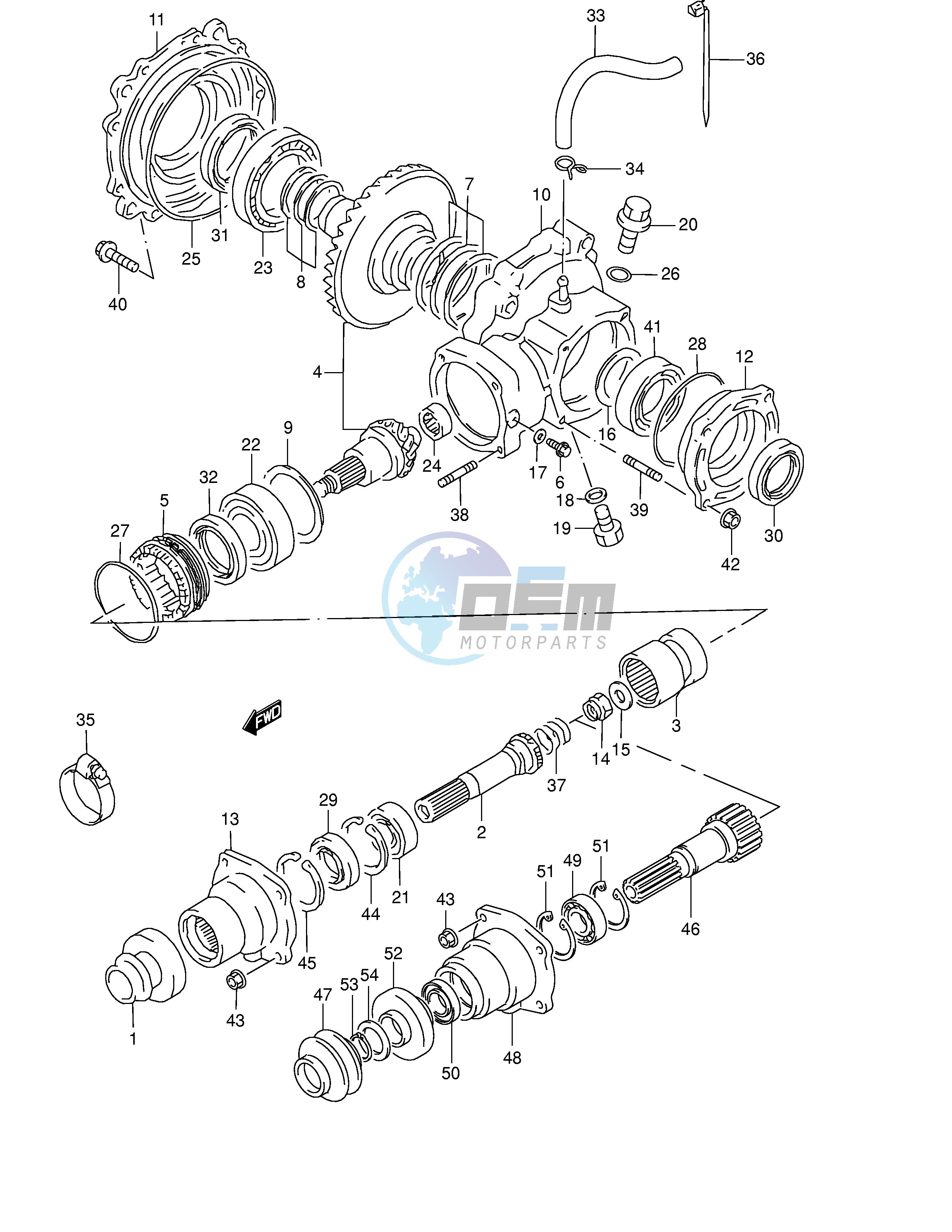 FINAL BEVEL GEAR (REAR)(MODEL W X)