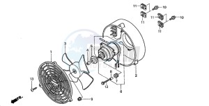 TRX350FM FOURTRAX 350 4X4ES drawing COOLING FAN