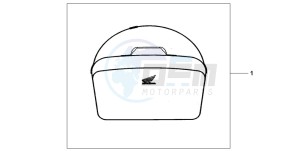 CBF1000T drawing TOP BOX INNERBAG