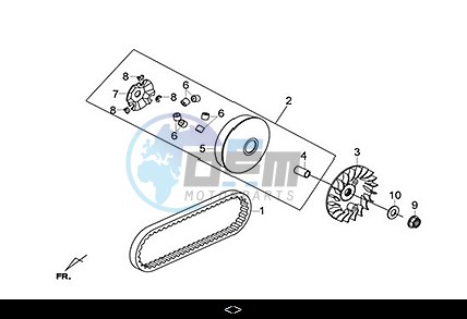 MOVABLE DRIVE FACE ASSY