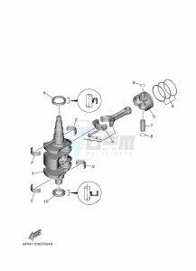 F25GMHL drawing CRANKSHAFT--PISTON