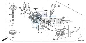 SCV100F9 Australia - (U) drawing CARBURETOR (SCV100F9-U)