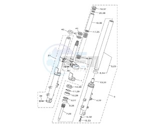 XP T-MAX ABS 530 drawing FRONT FORK