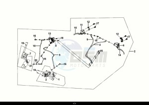 JET X 125 (XH12WW-EU) (E5) (M1) drawing CBS BRAKE SYSTEM ASSY