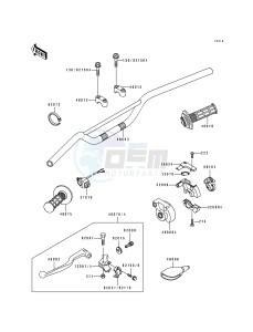 KX 125 H [KX125] (H1-H2) [KX125] drawing HANDLEBAR